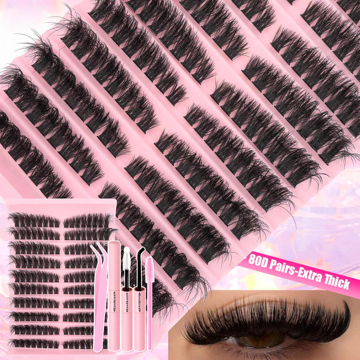 DIY Cluster Lash Extension Kit
