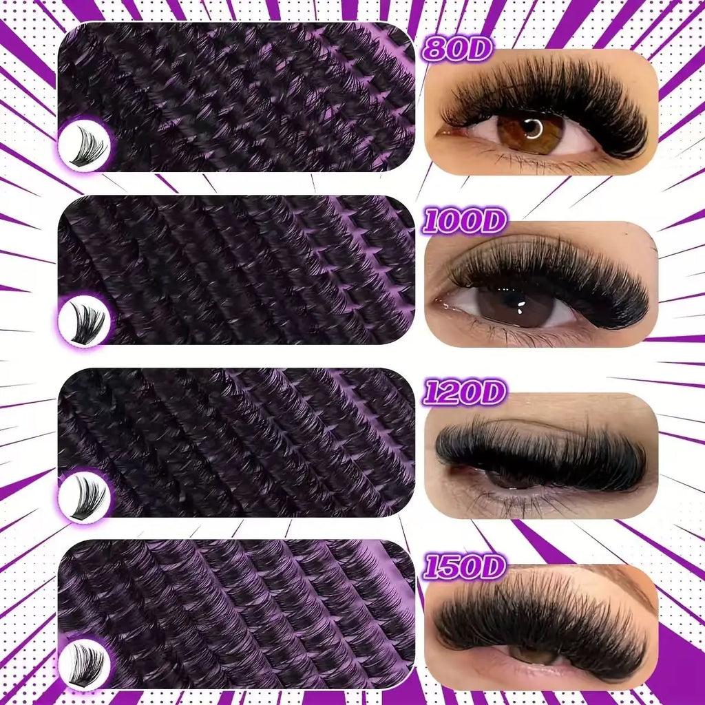 DIY Cluster Lash Extension Kit