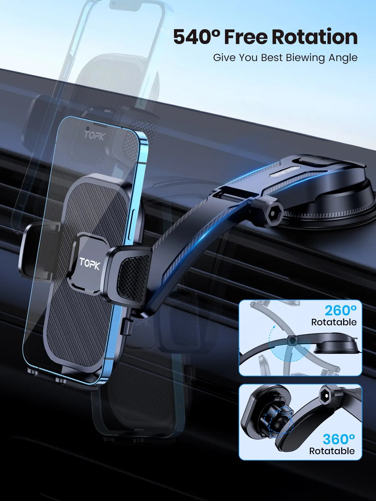 Gravity Car Phone Holder