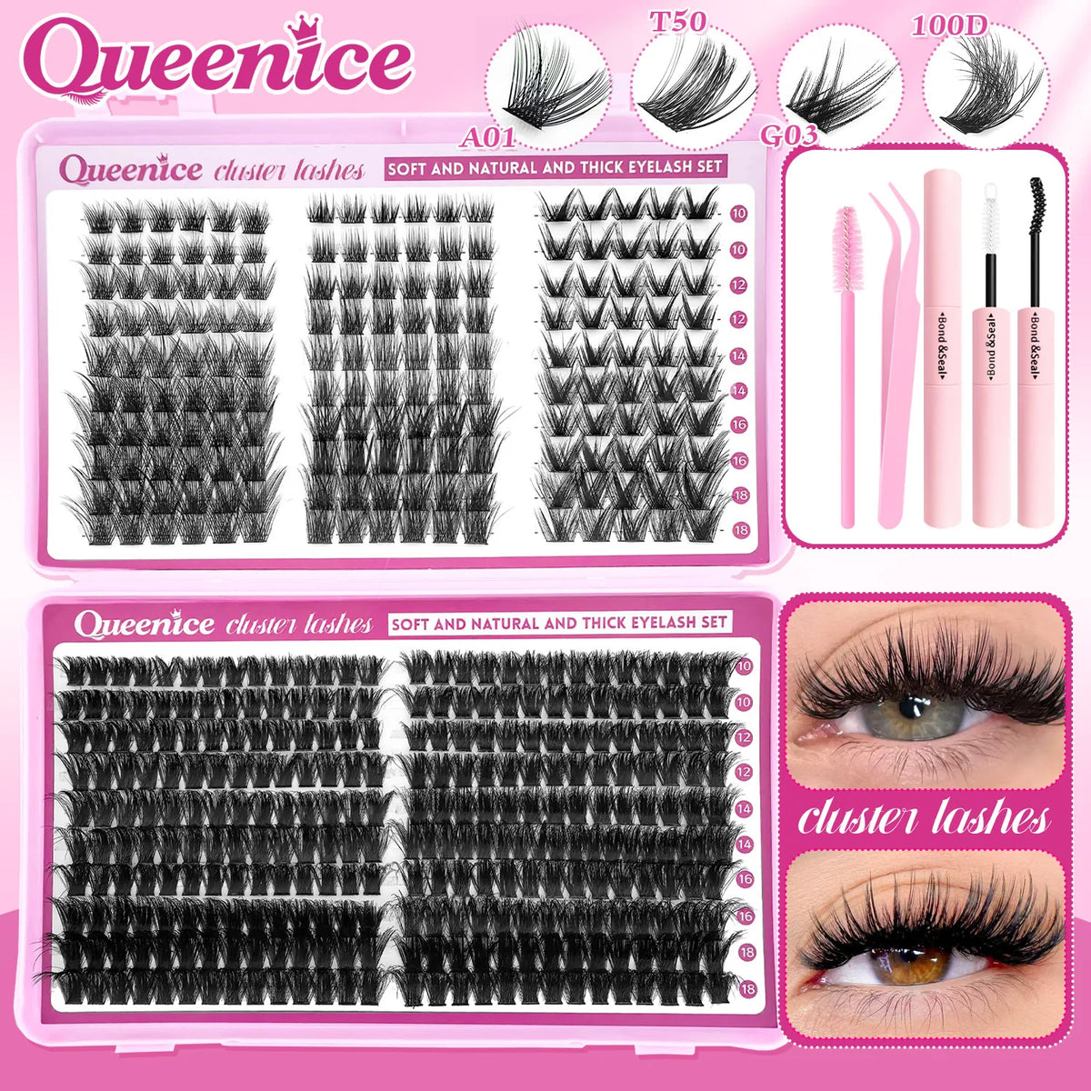 DIY Cluster Lash Extension Kit