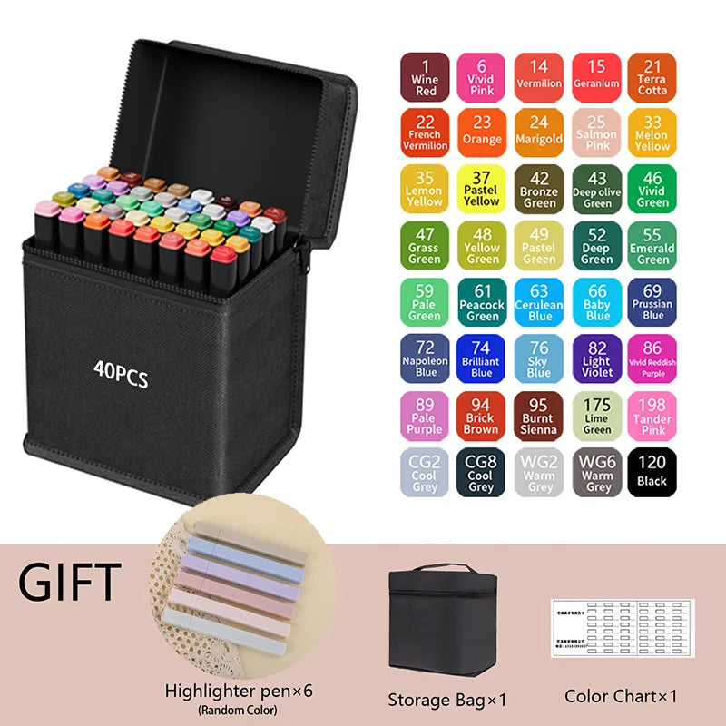 Dual Tip Alcohol Art Markers