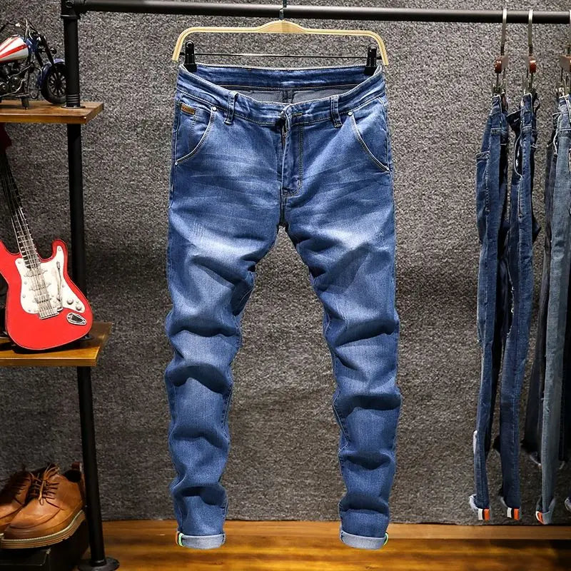 Men's Ripped Slim-Fit Jeans