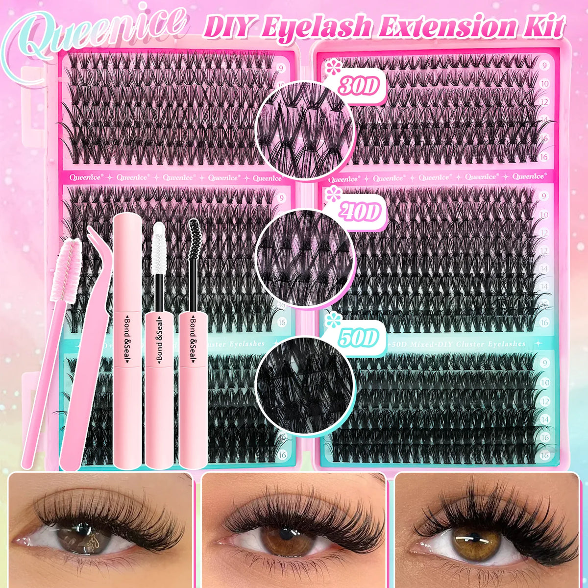 DIY Cluster Lash Extension Kit