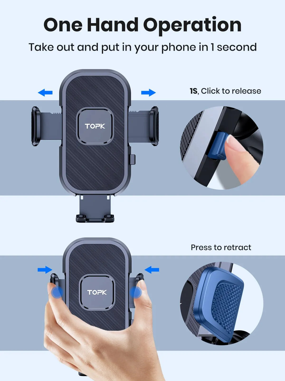 Gravity Car Phone Holder