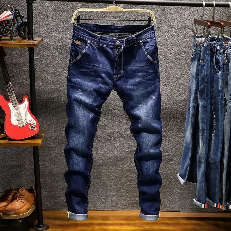 Men's Ripped Slim-Fit Jeans