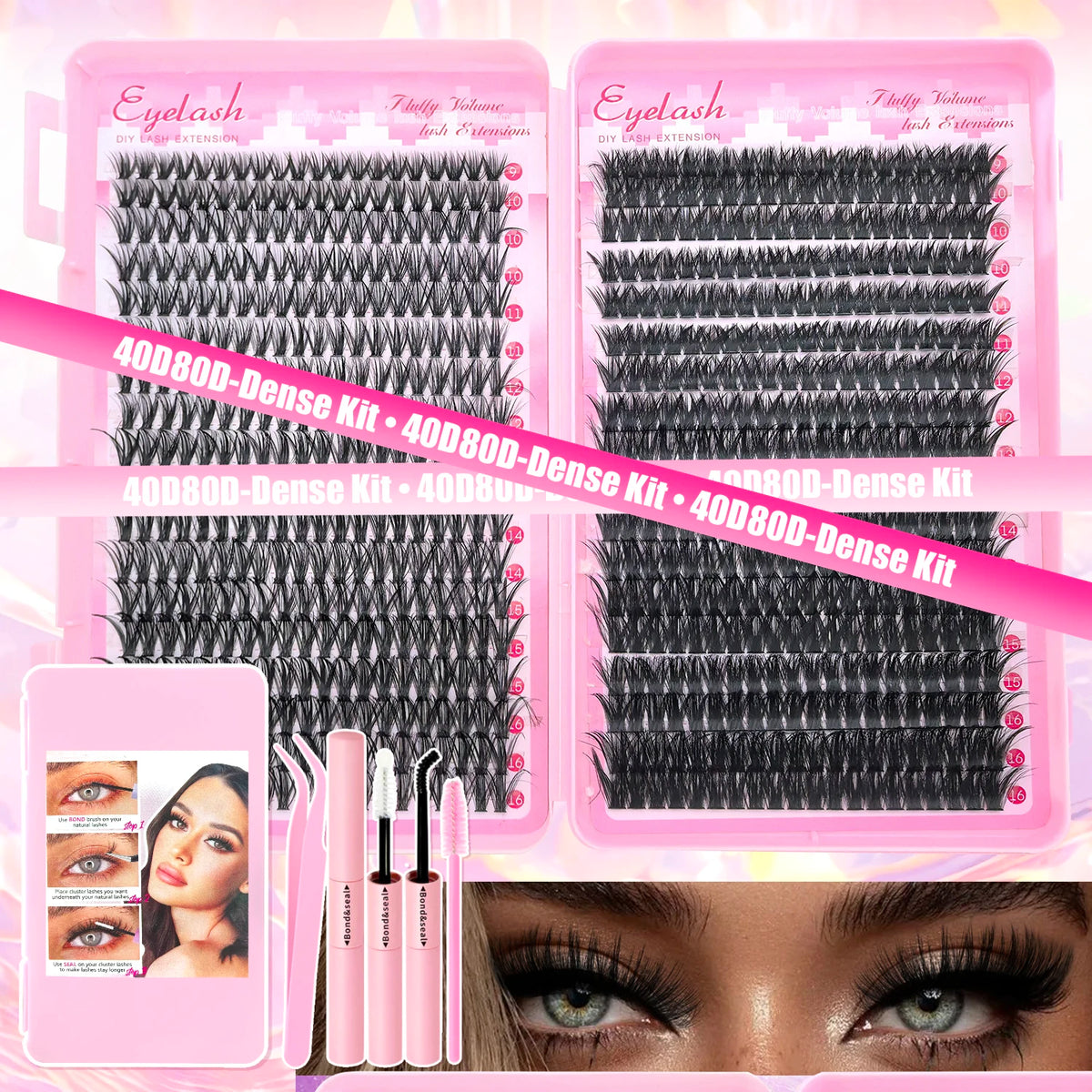 DIY Cluster Lash Extension Kit